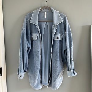 Free People Blue Ruby Shacket Size XS